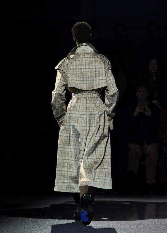 The check, from the back