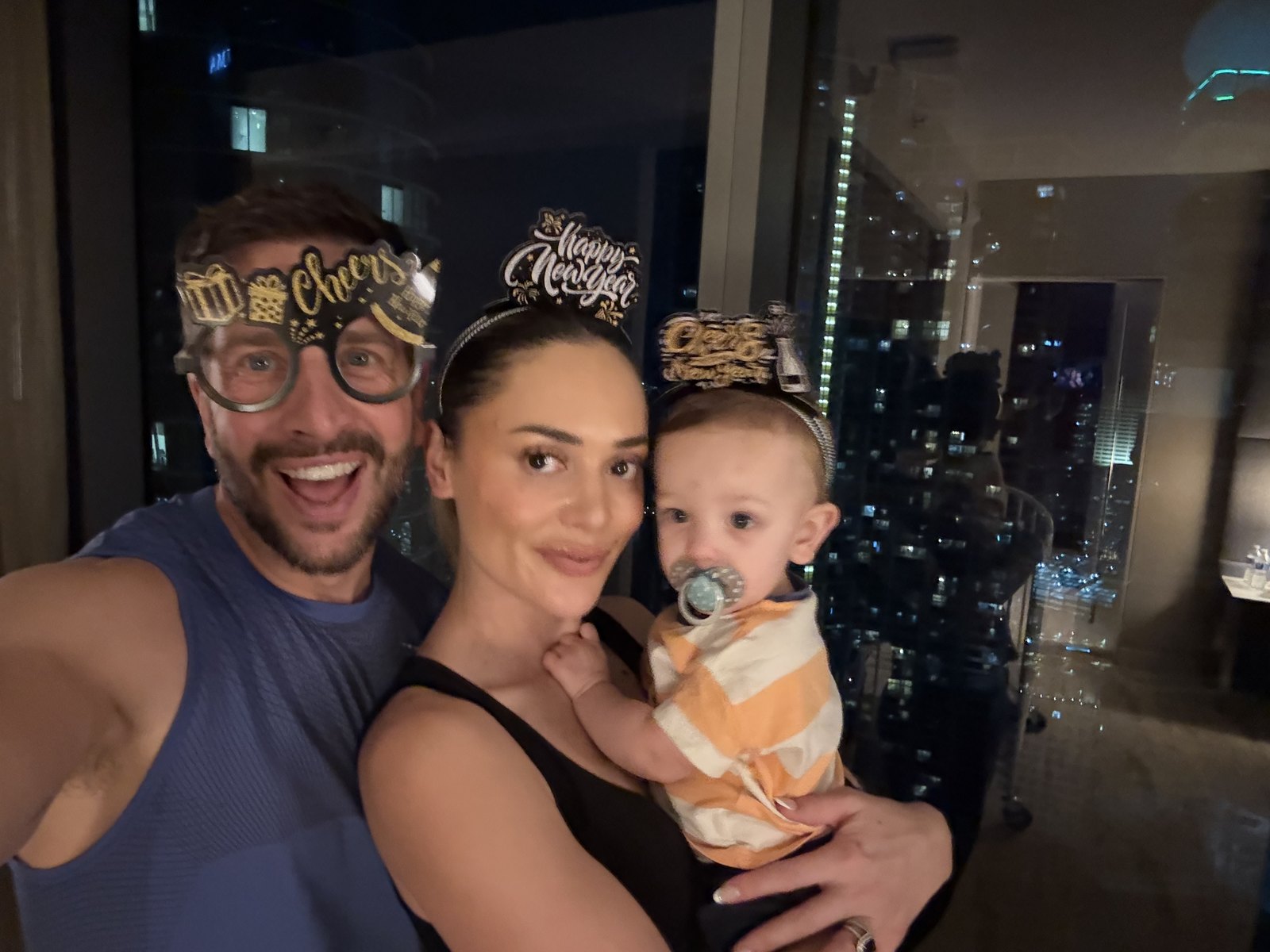 Chelsea Green with her family celebrating New Year in Miami