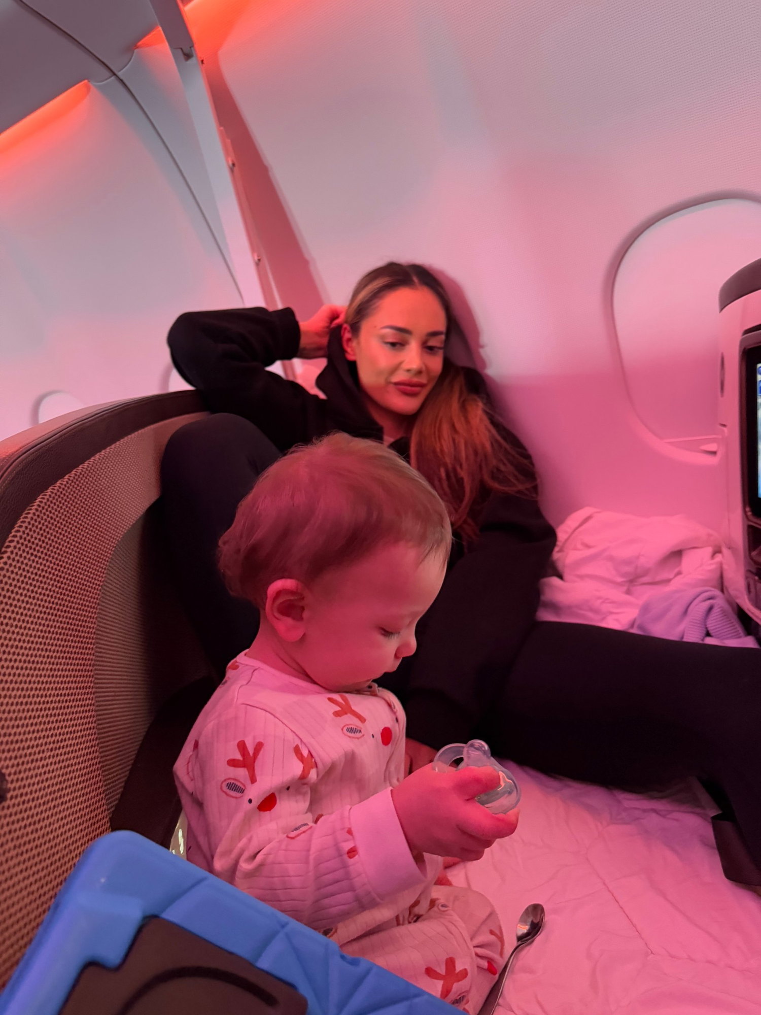 Chelsea Green and West on the flight to Miami