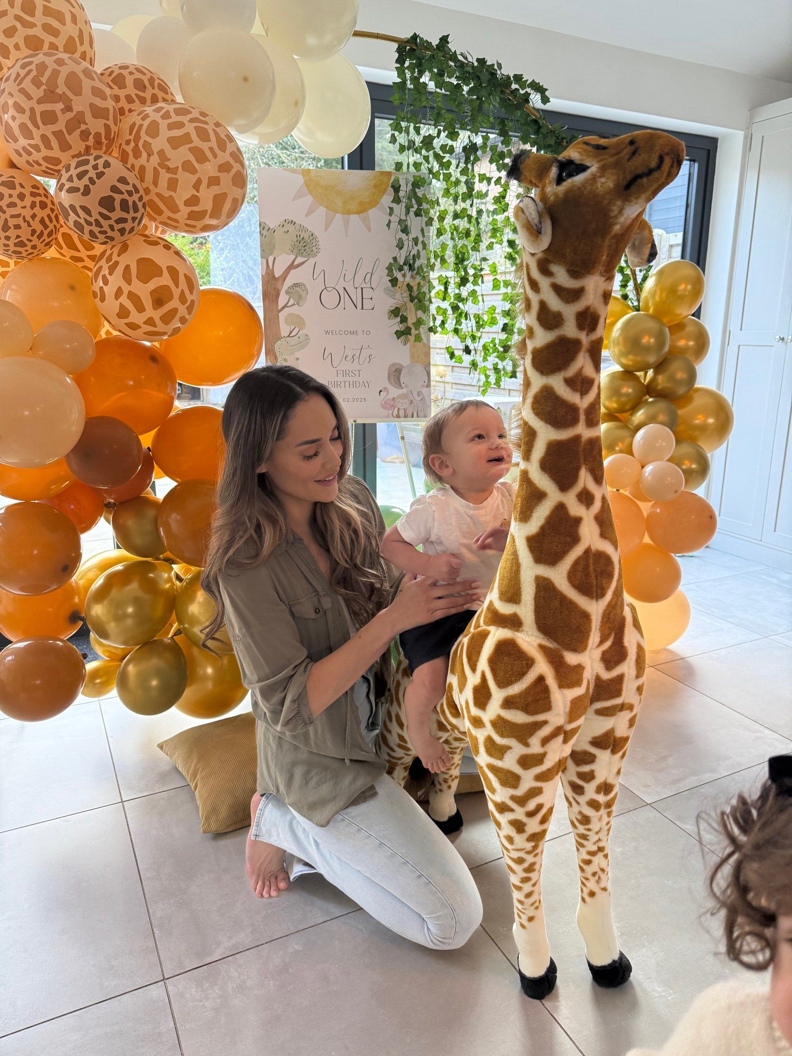 Chelsea Green with Weston at his first birthday