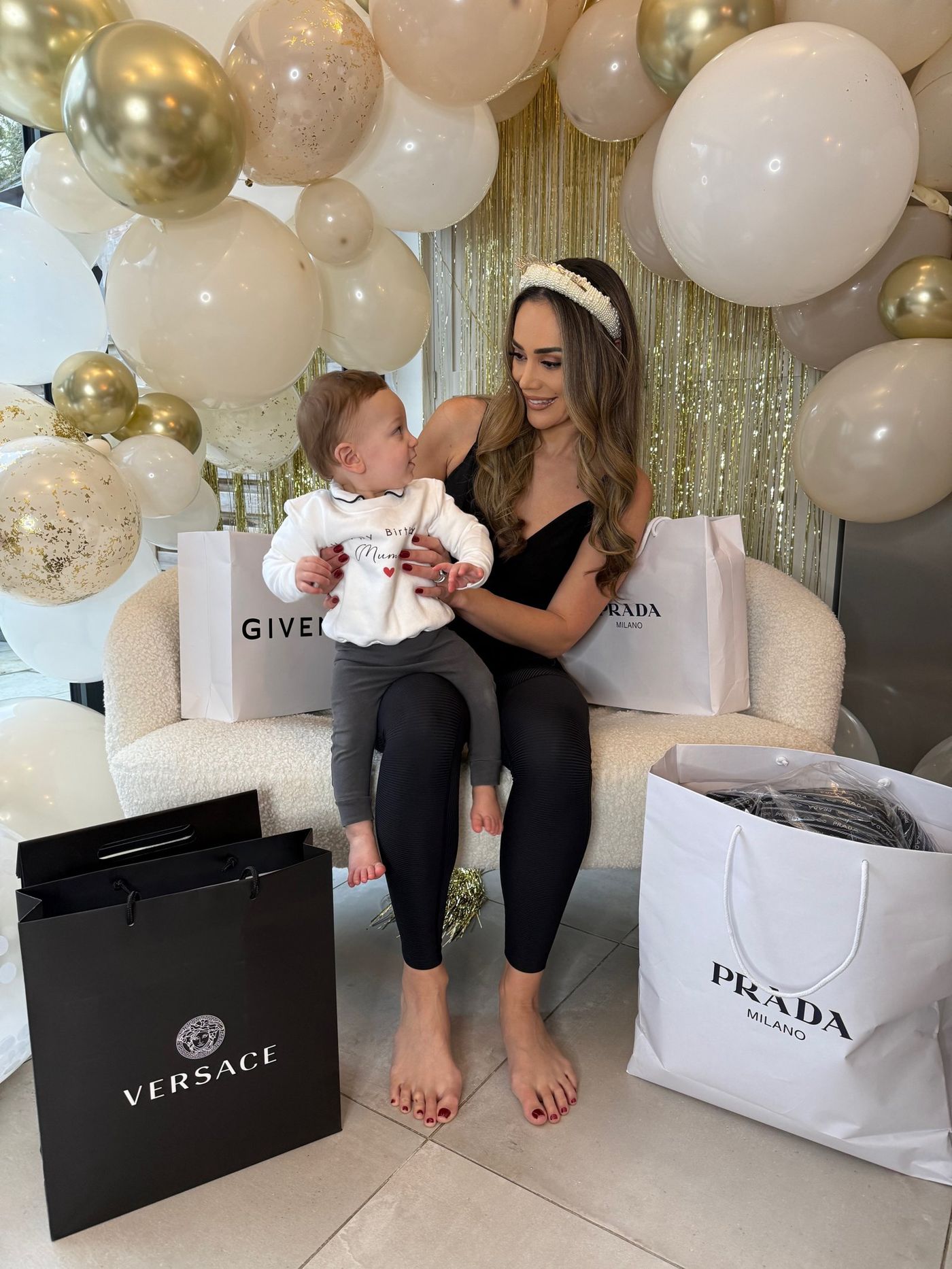 Chelsea Green holding Weston