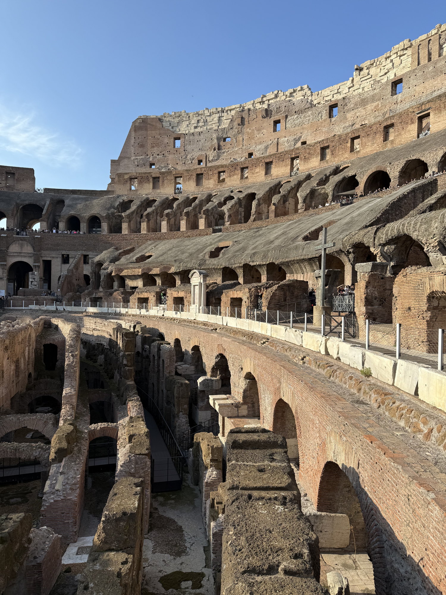 Inside the Colosseum in Rome