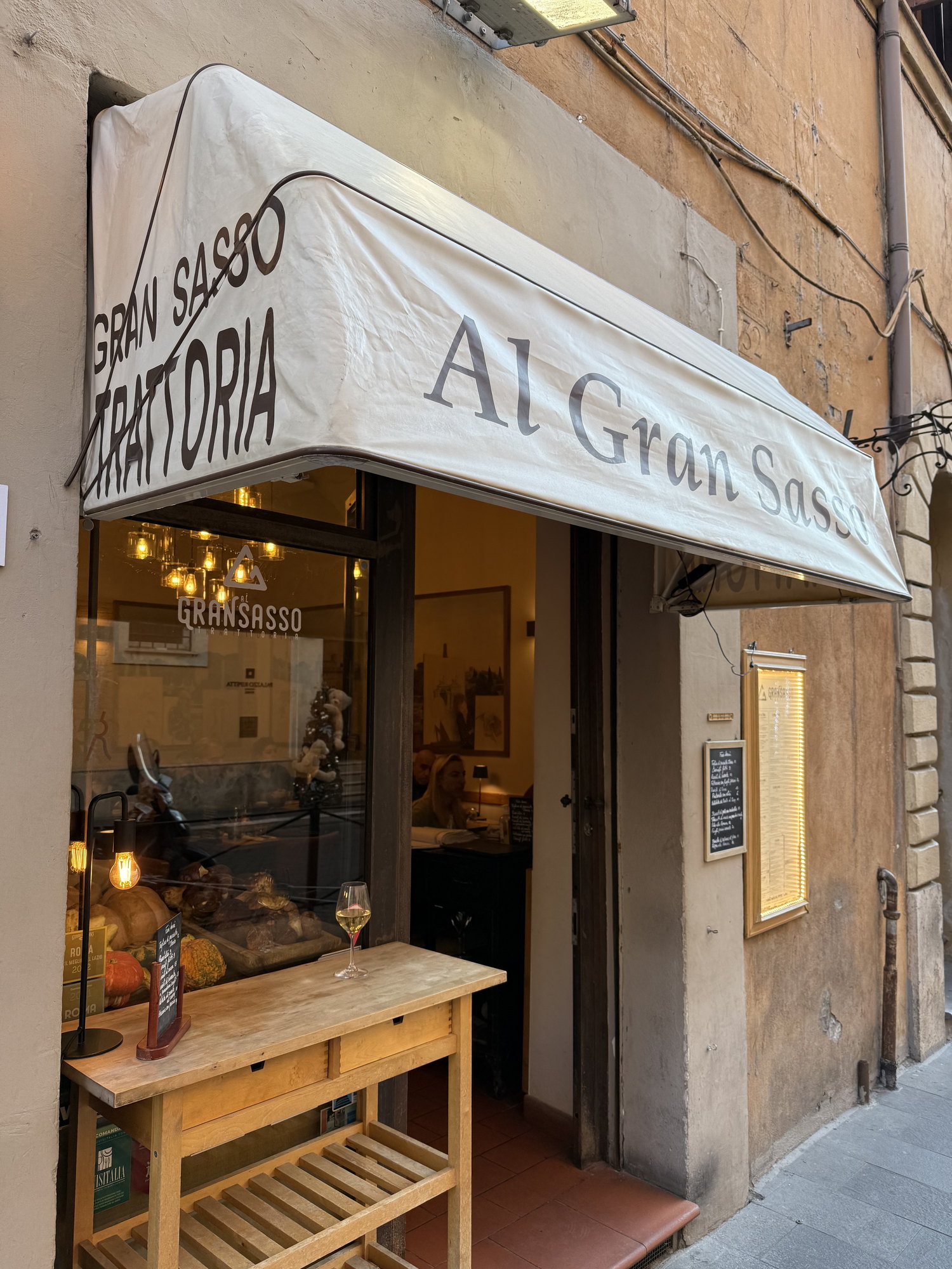 Al Gran Sasso trattoria in Rome